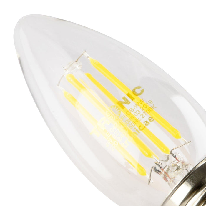 Tronic 4 Watts Filament Candle Led E27 (Screw) Bulb 2 Tronic 4 Watts Filament Candle Led E27 (Screw) Bulb
