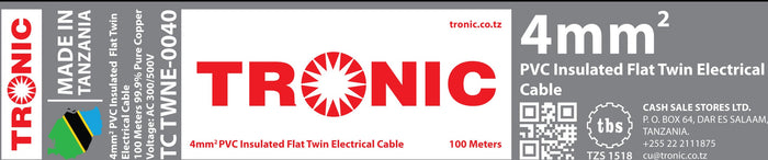 Tronic 4 Mm Flat Twin Cable 2 Tronic 4 Mm Flat Twin Cable