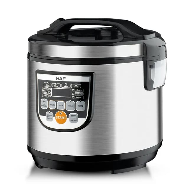 Raf Rice Cooker 5L 900W, Multi Function Menu, Constant Temperature, 24 Hour Timer, Fry, Heat, Steam, Bake &Amp; Stew R.178 2 Raf Rice Cooker 5L 900W, Multi Function Menu, Constant Temperature, 24 Hour Timer, Fry, Heat, Steam, Bake &Amp; Stew R.178