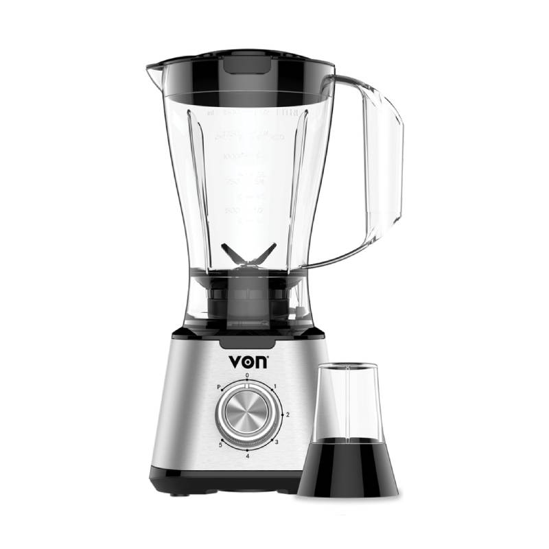 Von Blender 1.5L Plastic Jar, 600W Anti Slip Feet Vsbt06Mnx 1 Von Blender 1.5L Plastic Jar, 600W Anti Slip Feet Vsbt06Mnx