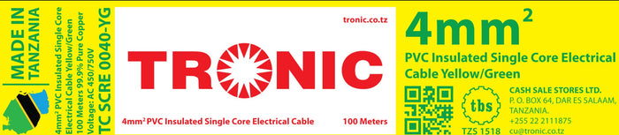 Tronic 4Mm Single Core Cable 2 Tronic 4Mm Single Core Cable