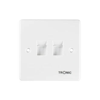 Tronic 2 Gang Data Socket
