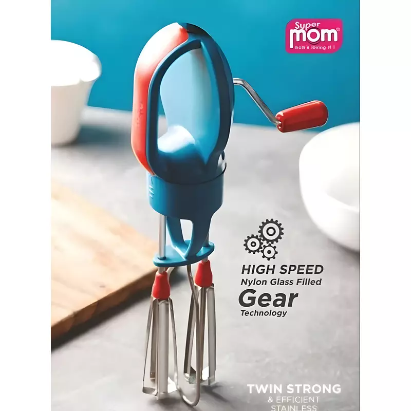 Supermom Toronto Hand Beater Manual Twin Stainless Steel Whisks 573713 2 Supermom Toronto Hand Beater Manual Twin Stainless Steel Whisks 573713