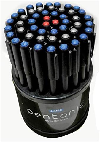 Pentonic Ballpen Assorted Dispenser, Low Viscosity Ink Allows The Rolling Ball To Glide Across All Kinds Of Paper Surfaces Without Smearing, Sleek Charcoal Gray Finish 50Pcs Pbpa50S 5 Pentonic Ballpen Assorted Dispenser, Low Viscosity Ink Allows The Rolling Ball To Glide Across All Kinds Of Paper Surfaces Without Smearing, Sleek Charcoal Gray Finish 50Pcs Pbpa50S