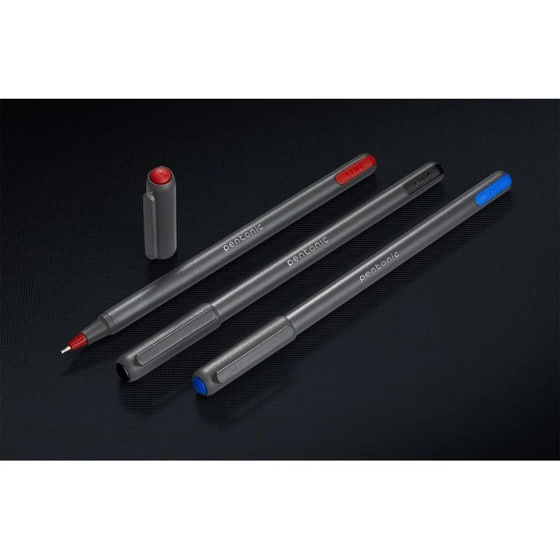 Pentonic Ballpen Assorted Dispenser, Low Viscosity Ink Allows The Rolling Ball To Glide Across All Kinds Of Paper Surfaces Without Smearing, Sleek Charcoal Gray Finish 50Pcs Pbpa50S 2 Pentonic Ballpen Assorted Dispenser, Low Viscosity Ink Allows The Rolling Ball To Glide Across All Kinds Of Paper Surfaces Without Smearing, Sleek Charcoal Gray Finish 50Pcs Pbpa50S