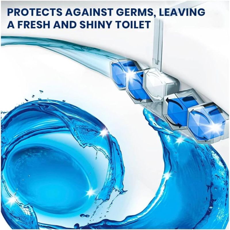 Domestos Toilet Rim Blocks, Provides Hygiene &Amp; Shine 55Gm 6 Domestos Toilet Rim Blocks, Provides Hygiene &Amp; Shine 55Gm