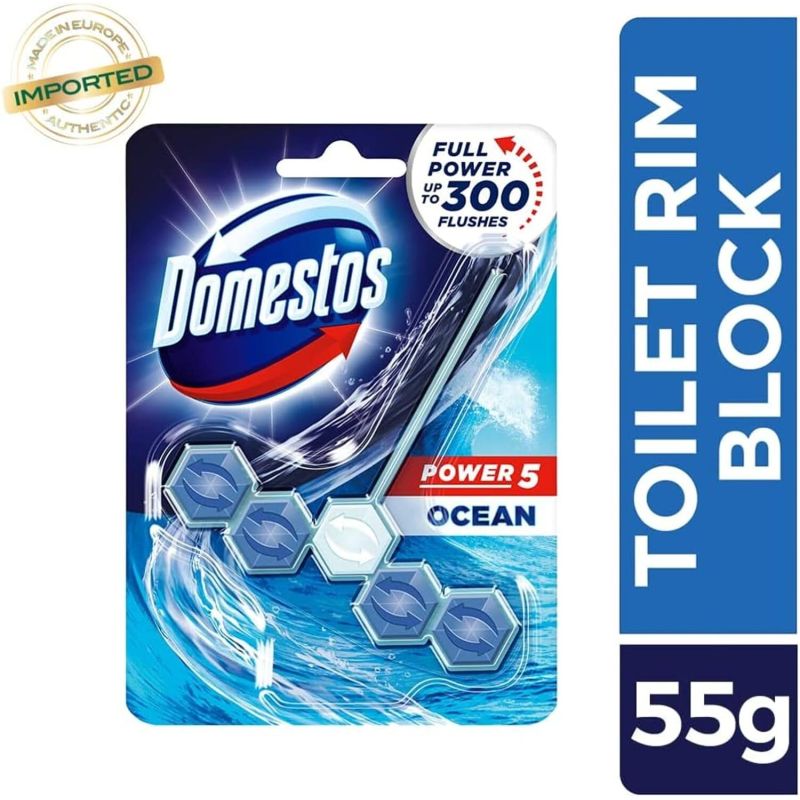Domestos Toilet Rim Blocks, Provides Hygiene &Amp; Shine 55Gm 2 Domestos Toilet Rim Blocks, Provides Hygiene &Amp; Shine 55Gm