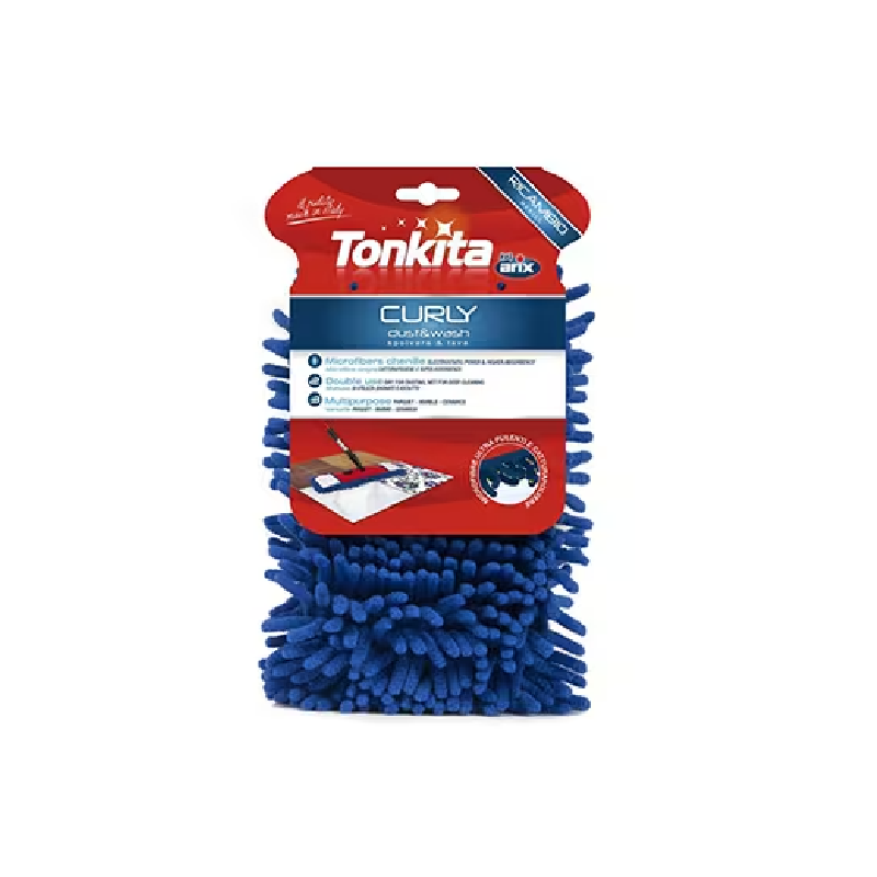 Tonkita Curly Dust &Amp; Wash Flat Mop Refill, Deep Removal Of Dirt, Stains Or Spills From Parquet, Marble, Laminate, Wooden And Tiled Flooring Tk790R Set Of 2 1 Tonkita Curly Dust &Amp; Wash Flat Mop Refill, Deep Removal Of Dirt, Stains Or Spills From Parquet, Marble, Laminate, Wooden And Tiled Flooring Tk790R Set Of 2