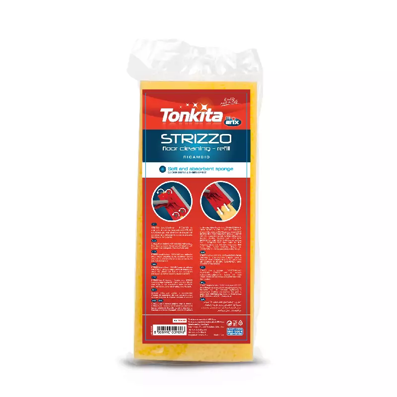 Tonkita Strizzo Sponge Mop Refill, Squeezy Mop, Suitable For Ceramics, Sandstone, And Brick Floors Tk909R Set Of 2 1 Tonkita Strizzo Sponge Mop Refill, Squeezy Mop, Suitable For Ceramics, Sandstone, And Brick Floors Tk909R Set Of 2