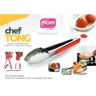 Supermom Chef Tong Stainless Steel with Locking System 571511