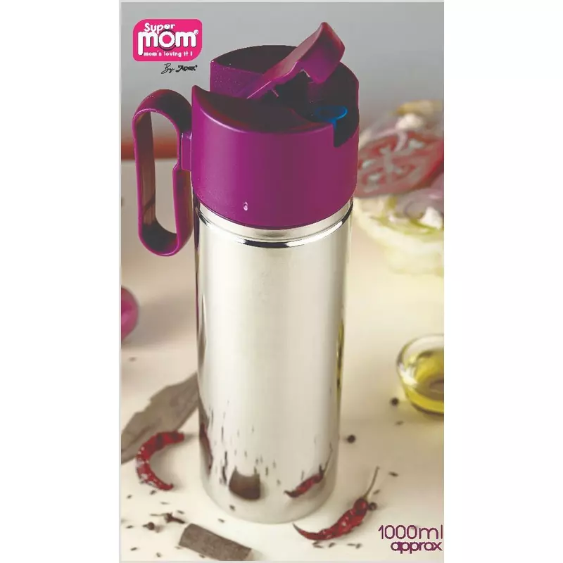 Supermom Fresh Oil Pourer 1000Ml Stainless Steel Body Leak Proof Spout Cap 573867 2 Supermom Fresh Oil Pourer 1000Ml Stainless Steel Body Leak Proof Spout Cap 573867