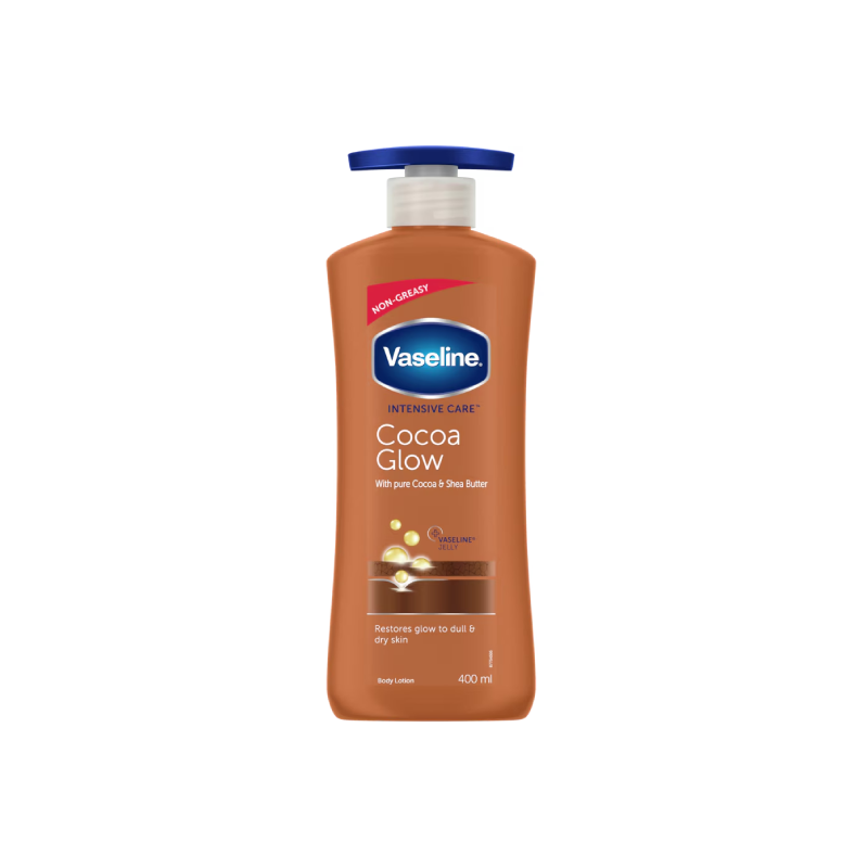 Vaseline Intensive Care Body Lotion Cocoa Glow 400ml (Pack of 3pcs)