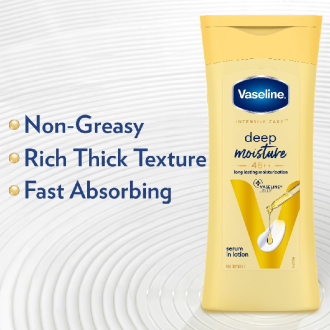 Vaseline Intensive Care Body Lotion Deep Moisture 200ml (Pack of 3pcs)