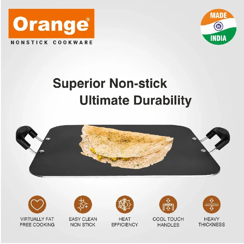 Orange Multipurpose Tawa 12X14Cm Non-Stick 4.0Mm Onsc067 3 Orange Multipurpose Tawa 12X14Cm Non-Stick 4.0Mm Onsc067