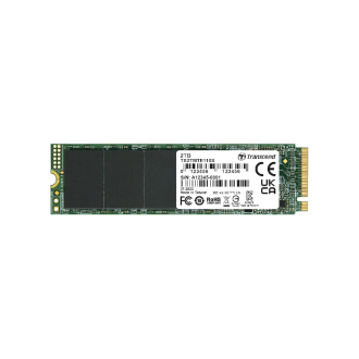 Transcend Internal PCIe SSD 2TB, Up to 2,500MB/s Speed, M.2 SSD (2280), NVMe Standard, Gen3 x4 3D TLC, 3D NAND Flash, Unmatched Reliability TS2TMTE110S