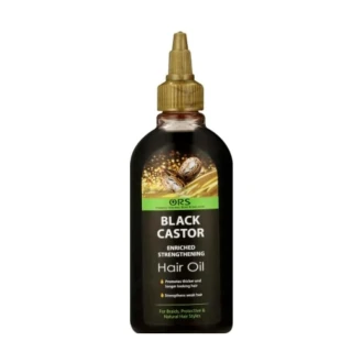 Ors Black Castor Hair Oil Enriched Strengthening, keeps the Scalp Moistured, Promotes Thicker and Longer Hair, Strengthens Weak Hair 100ml ORSBCHO100