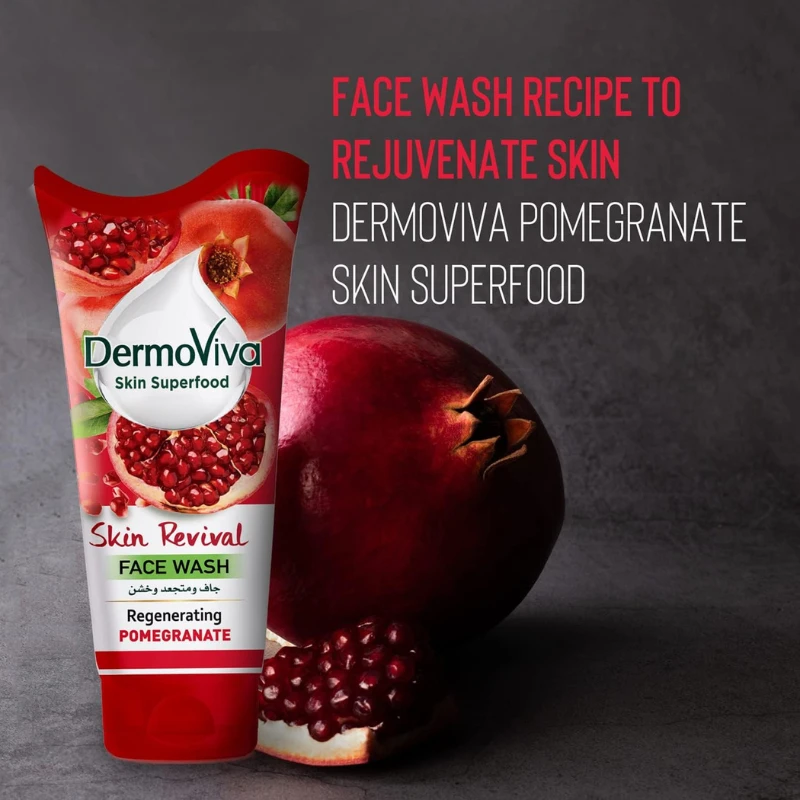 Dermoviva Face Wash Skin Revival Pomegranate 150Ml 2 Dermoviva Face Wash Skin Revival Pomegranate 150Ml