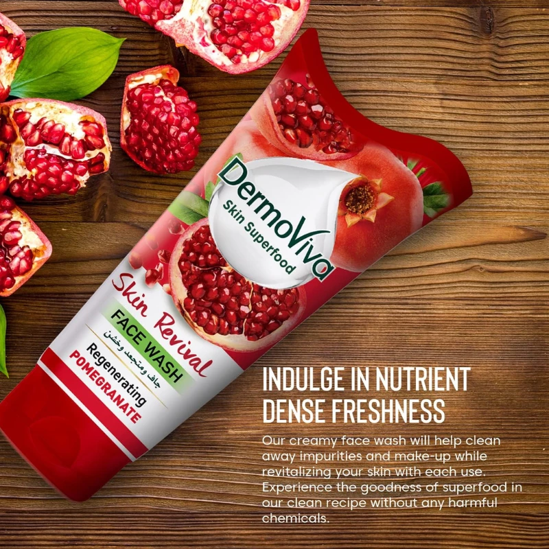 Dermoviva Face Wash Skin Revival Pomegranate 150Ml 3 Dermoviva Face Wash Skin Revival Pomegranate 150Ml