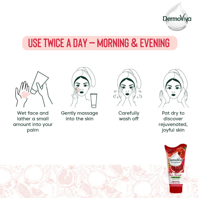 Dermoviva Face Wash Skin Revival Pomegranate 150Ml 6 Dermoviva Face Wash Skin Revival Pomegranate 150Ml