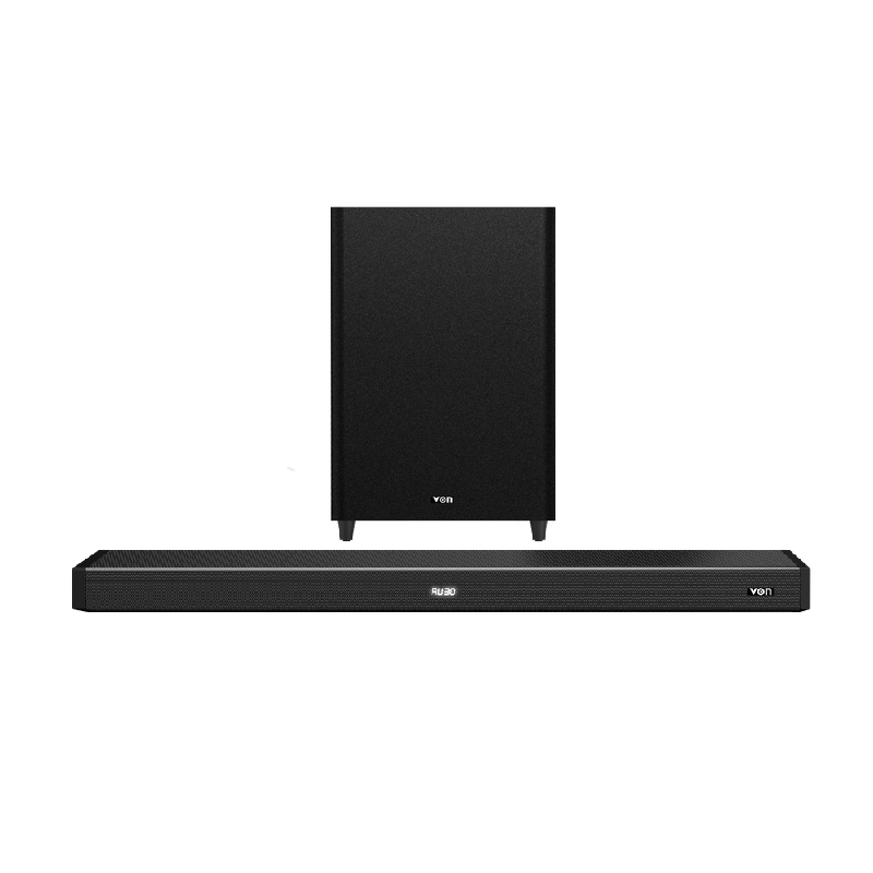 Von Wireless Sound Bar 2.1Ch 200W With 8&Quot; Woofer, Led Display, Remote Control Vsb2002Lfk 1 Von Wireless Sound Bar 2.1Ch 200W With 8&Quot; Woofer, Led Display, Remote Control Vsb2002Lfk