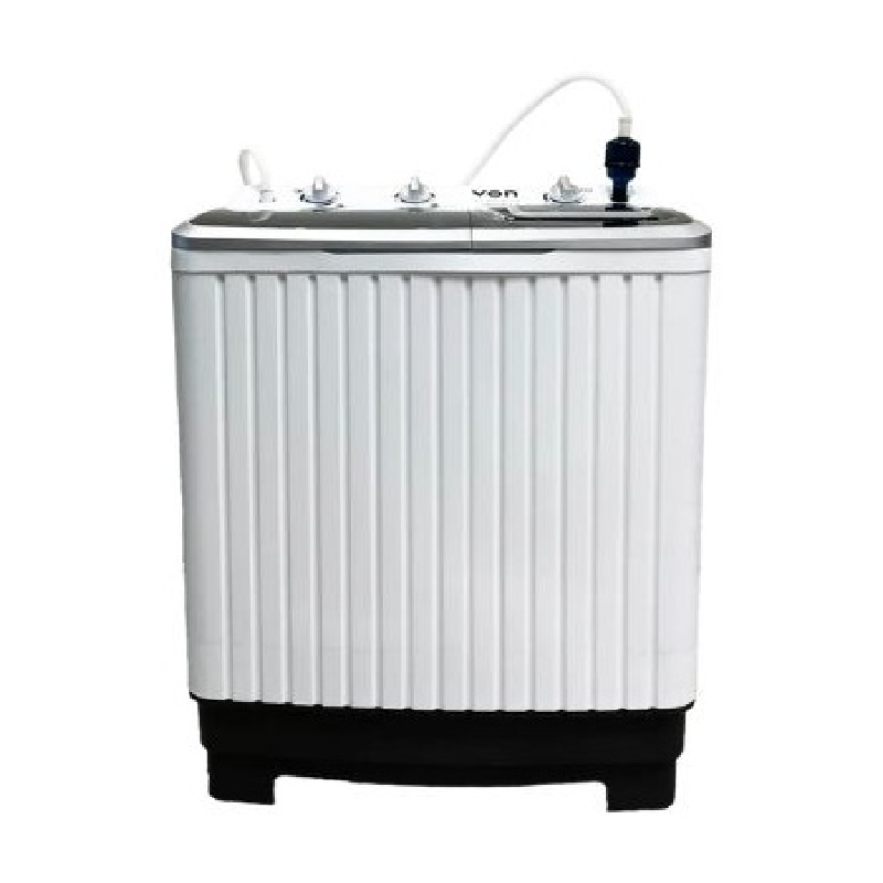 Von Washing Machine 8Kg Twin Tub, Semi-Automatic, White Vwm-08Ahk 1 Von Washing Machine 8Kg Twin Tub, Semi-Automatic, White Vwm-08Ahk