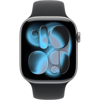 Apple Watch Series 11 46mm Space Grey Aluminium Case GPS Sport Band
