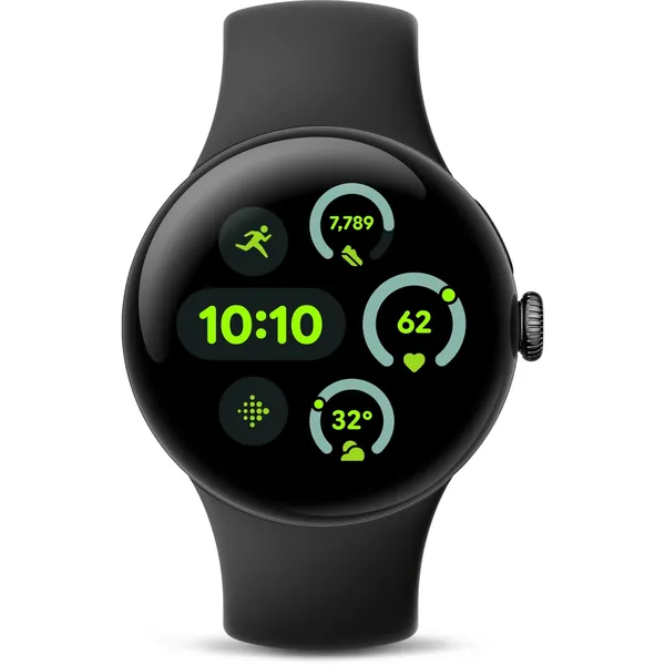 Google Pixel Watch 3 Wi-Fi 41Mm - Matte Black With Obsidian Active Band 2 Google Pixel Watch 3 Wi-Fi 41Mm - Matte Black With Obsidian Active Band