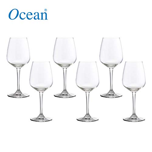 Ocean Wine Glass 6Pc Lexington Red Wine 455Ml Fine Rim Stemware 1019R16 6 Ocean Wine Glass 6Pc Lexington Red Wine 455Ml Fine Rim Stemware 1019R16