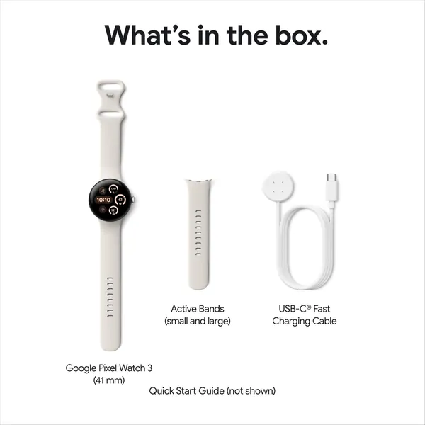 Google Pixel Watch 3 Wi-Fi 41Mm - Matte Black With Obsidian Active Band 15 Google Pixel Watch 3 Wi-Fi 41Mm - Matte Black With Obsidian Active Band