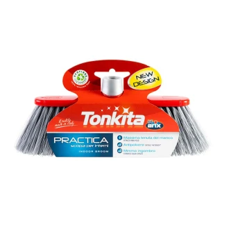 Tonkita Practica Slim Indoor Broom 004A Pack of 3