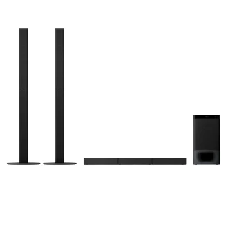Sony Home Cinema Soundbar System 5.1ch 1000W with 2 Tall Boy Rear Speakers-not Wireless HT-S 700