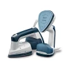 Kenwood Garment Steamer 180ml Tank 2 in 1 with Steam Iron 1000w Gsp40.000wb - Overheat Protection Grament Steamer With Steam Iron Rotary Plate Led Light