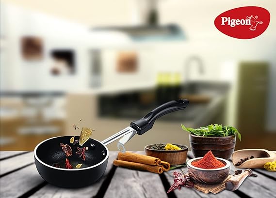 Pigeon Non-Stick Tadka Pan 0.8L – Durable Aluminium Pan For Tempering &Amp; Everyday Cooking Sap 177 6 Pigeon Non-Stick Tadka Pan 0.8L – Durable Aluminium Pan For Tempering &Amp; Everyday Cooking Sap 177