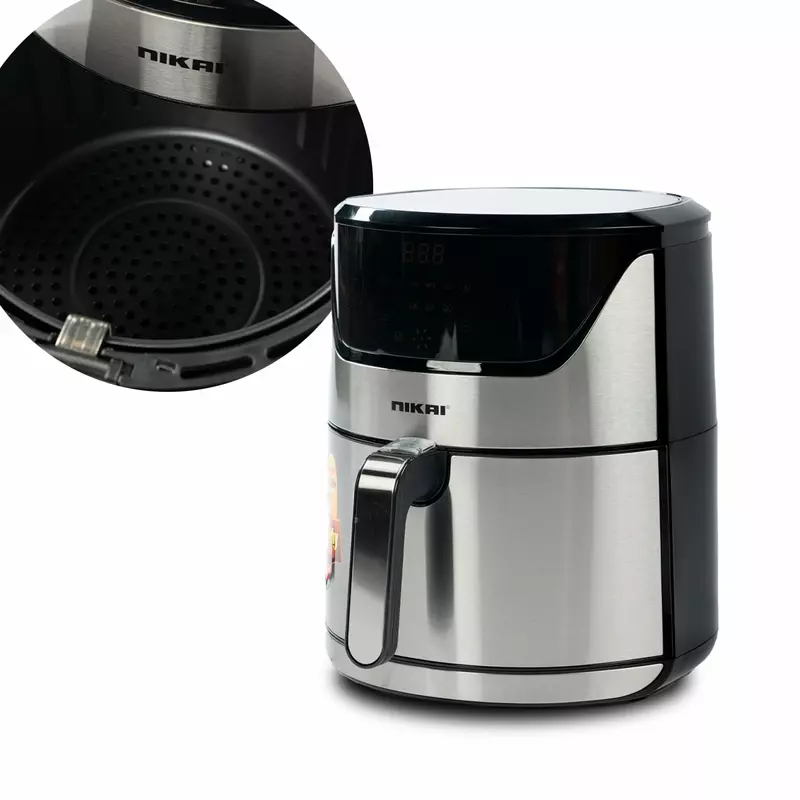 Nikai Airfryer 6L Digital 1800W Naf688Ds 60 Mins Timer Detachable Frying Basket Operation Light Indicator 1 Nikai Airfryer 6L Digital 1800W Naf688Ds 60 Mins Timer Detachable Frying Basket Operation Light Indicator