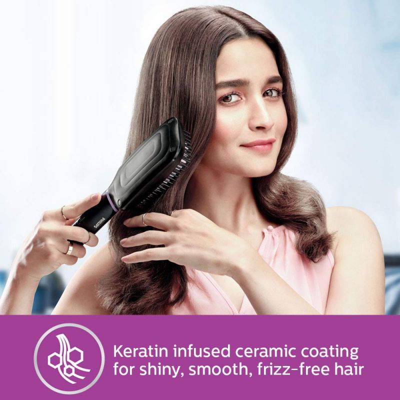 Philips Heated Straightening Brush Black Bhh880 7 Philips Heated Straightening Brush Black Bhh880