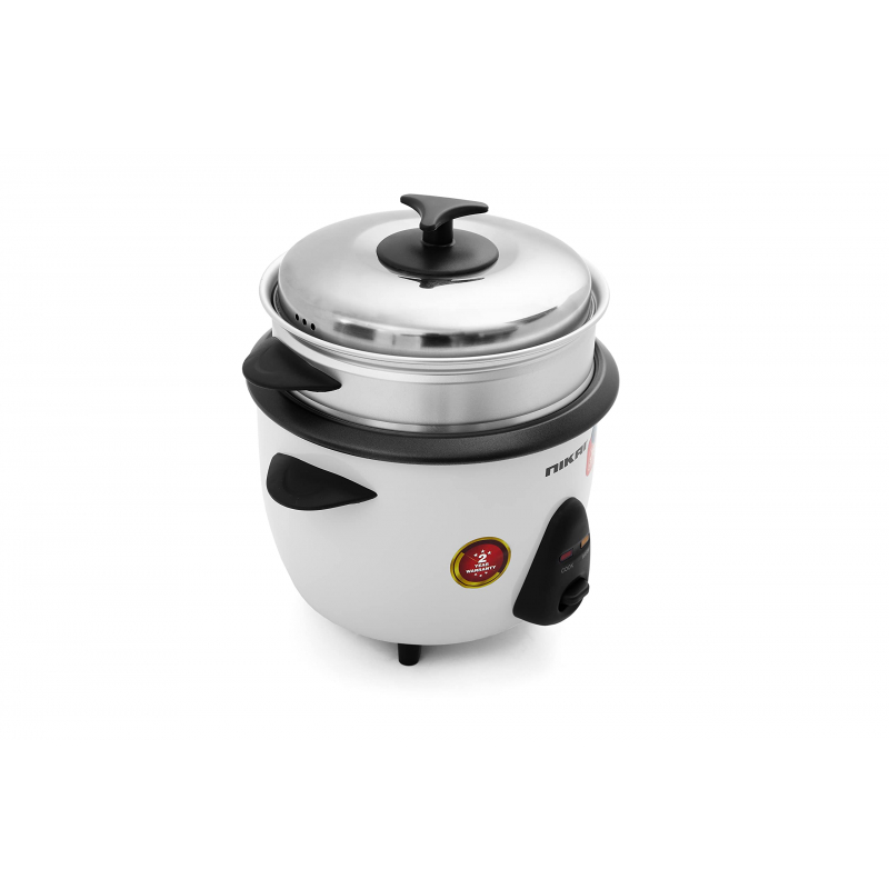 Nikai Rice Cooker 1L Keep Warm Function Teflon Coated Inner Pot 400W Nr701A Aluminum Steamer Detachable Power Cord Indicator Lights 5 Nikai Rice Cooker 1L Keep Warm Function Teflon Coated Inner Pot 400W Nr701A Aluminum Steamer Detachable Power Cord Indicator Lights