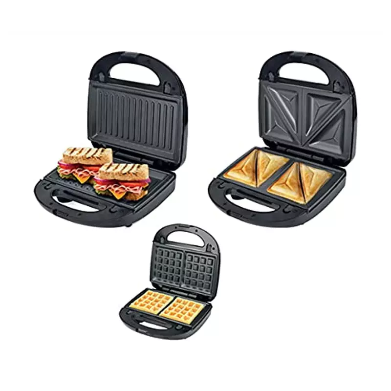 Nikai Sandwich Toaster 2 Slice 3 In 1 Waffle Grill And Sandwich 750W Ngt323D Non Stick Coating Plates Cool Touch Housing Detachable Plates With Light Indicator 4 Nikai Sandwich Toaster 2 Slice 3 In 1 Waffle Grill And Sandwich 750W Ngt323D Non Stick Coating Plates Cool Touch Housing Detachable Plates With Light Indicator