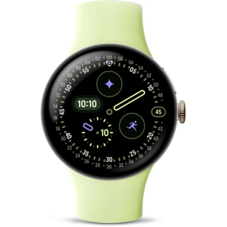 Google Pixel Watch 4 LTE 41mm - Champagne Gold with Lemongrass Active Band