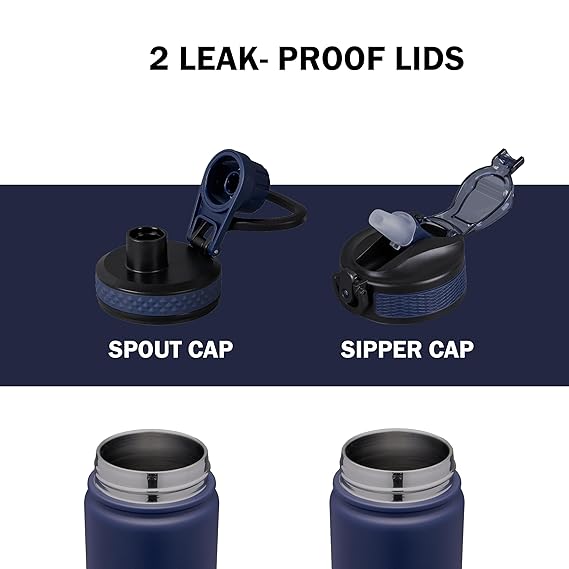 Pigeon Rush Thermos Flask 750Ml Blue – Stainless Steel Sipper With Straw, Cleaner &Amp; Extra Cap Sap 16259 3 Pigeon Rush Thermos Flask 750Ml Blue – Stainless Steel Sipper With Straw, Cleaner &Amp; Extra Cap Sap 16259
