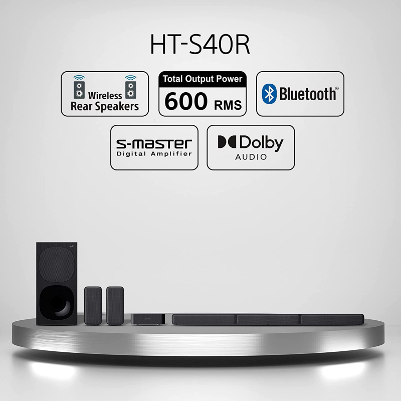 Sony Home Cinema Soundbar System 5.1Ch 600W With Wireless Reae Speakers Ht-S 40R 8 Sony Home Cinema Soundbar System 5.1Ch 600W With Wireless Reae Speakers Ht-S 40R