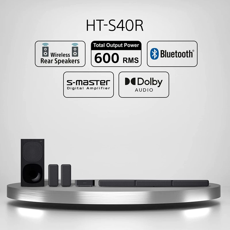 Sony Home Cinema Soundbar System 5.1Ch 600W With Wireless Reae Speakers Ht-S 40R 8 Sony Home Cinema Soundbar System 5.1Ch 600W With Wireless Reae Speakers Ht-S 40R