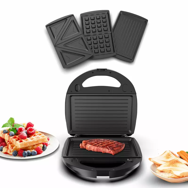 Nikai Sandwich Toaster 2 Slice 3 In 1 Waffle Grill And Sandwich 750W Ngt323D Non Stick Coating Plates Cool Touch Housing Detachable Plates With Light Indicator 6 Nikai Sandwich Toaster 2 Slice 3 In 1 Waffle Grill And Sandwich 750W Ngt323D Non Stick Coating Plates Cool Touch Housing Detachable Plates With Light Indicator