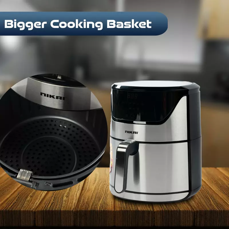 Nikai Airfryer 6L Digital 1800W Naf688Ds 60 Mins Timer Detachable Frying Basket Operation Light Indicator 3 Nikai Airfryer 6L Digital 1800W Naf688Ds 60 Mins Timer Detachable Frying Basket Operation Light Indicator