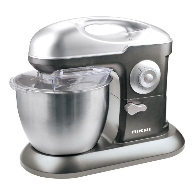 Nikai Kitchen Machine 6.5L Steel Bowl With Cover 1200W Nsm650A Stainless Steel Bowl With Cover Metal Gear 3 Blades Whisk, Dough Hook &Amp; Beater 10 Speed With Pulse 1 Nikai Kitchen Machine 6.5L Steel Bowl With Cover 1200W Nsm650A Stainless Steel Bowl With Cover Metal Gear 3 Blades Whisk, Dough Hook &Amp; Beater 10 Speed With Pulse