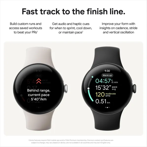 Google Pixel Watch 3 Wi-Fi 41Mm - Matte Black With Obsidian Active Band 8 Google Pixel Watch 3 Wi-Fi 41Mm - Matte Black With Obsidian Active Band