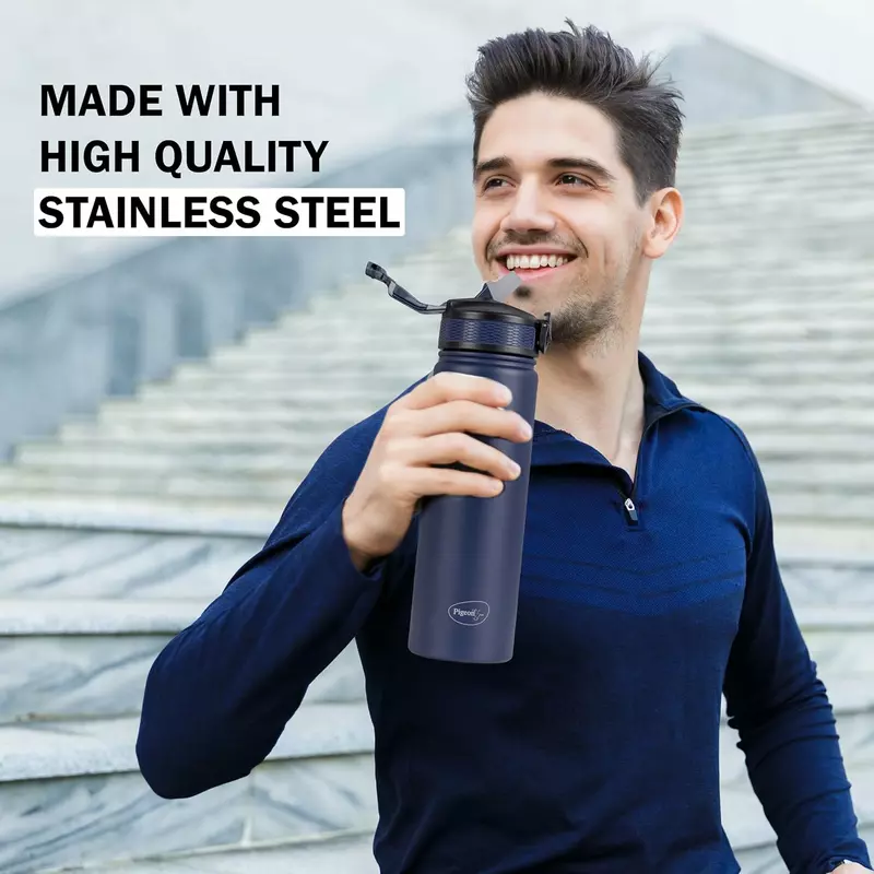 Pigeon Rush Thermos Flask 750Ml Blue – Stainless Steel Sipper With Straw, Cleaner &Amp; Extra Cap Sap 16259 6 Pigeon Rush Thermos Flask 750Ml Blue – Stainless Steel Sipper With Straw, Cleaner &Amp; Extra Cap Sap 16259