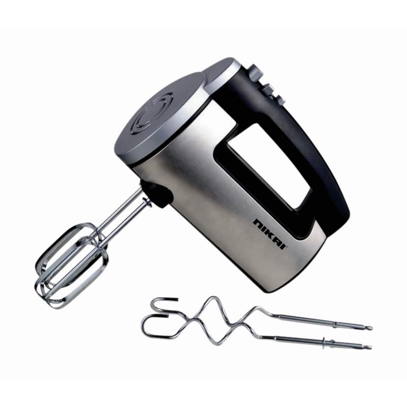 Nikai Hand Mixer 6 Speeds With Turbo Function 300W Nh300S 2 Beaters For Eggs And Cream And 2 Hooks For Mixing Dough 1 Nikai Hand Mixer 6 Speeds With Turbo Function 300W Nh300S 2 Beaters For Eggs And Cream And 2 Hooks For Mixing Dough