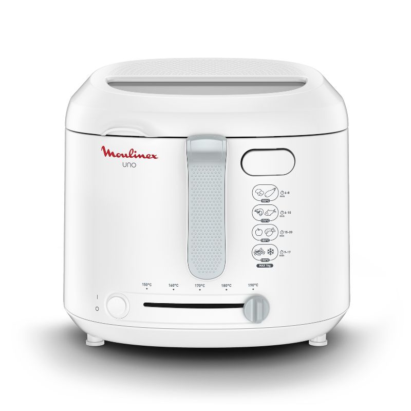Moulinex Deep Fryer 1Kg/1.8L Capacity 1470W Adjustable Thermostat White Af203127 1 Moulinex Deep Fryer 1Kg/1.8L Capacity 1470W Adjustable Thermostat White Af203127
