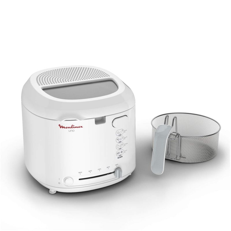 Moulinex Deep Fryer 1Kg/1.8L Capacity 1470W Adjustable Thermostat White Af203127 2 Moulinex Deep Fryer 1Kg/1.8L Capacity 1470W Adjustable Thermostat White Af203127