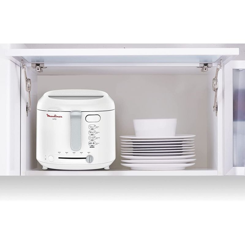 Moulinex Deep Fryer 1Kg/1.8L Capacity 1470W Adjustable Thermostat White Af203127 11 Moulinex Deep Fryer 1Kg/1.8L Capacity 1470W Adjustable Thermostat White Af203127